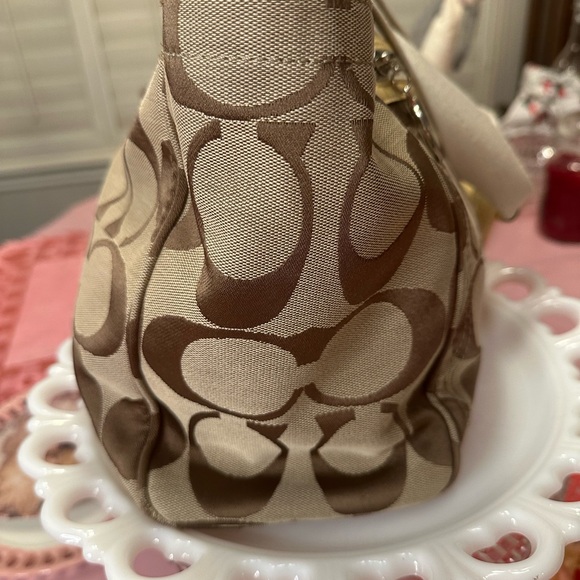 New! Coach Brown Canvas Diaper Bag - Picture 7 of 13